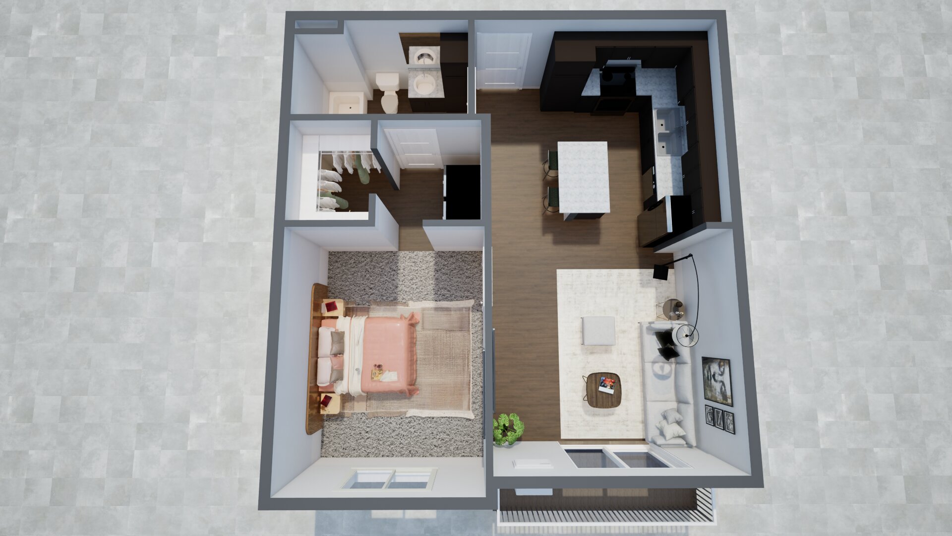 The Creekside — 1 Bedroom photo 2